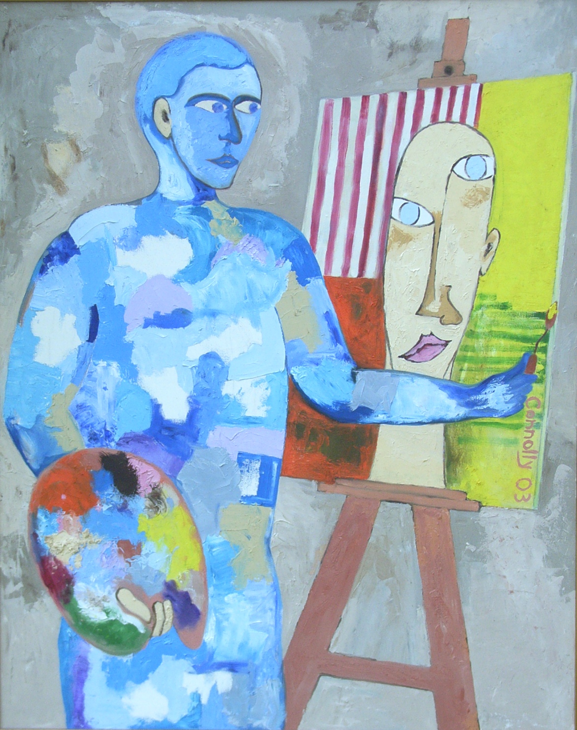 The Painter Painted (Blue)